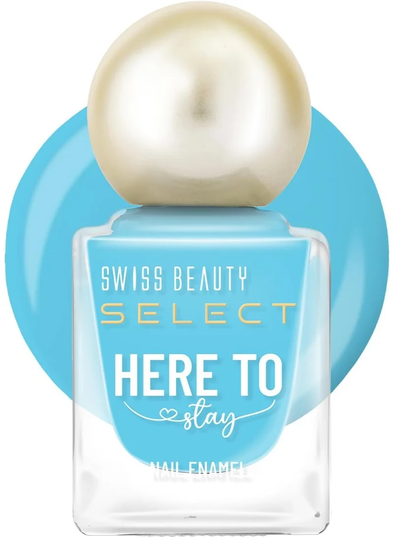 سويس بيوتي Swiss Beauty Select Swiss Beauty Select Here To Stay Nail Enamel SB-132-12 - Ibiza Blue - 5