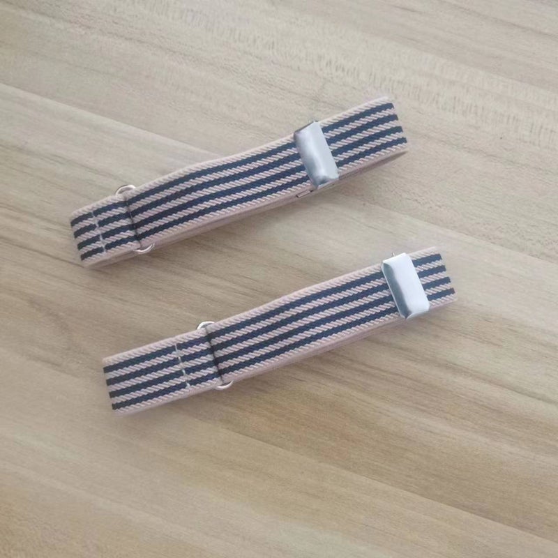 Elastic Armband Sleeve Garters Unisex Khaki stripes 2cm 
