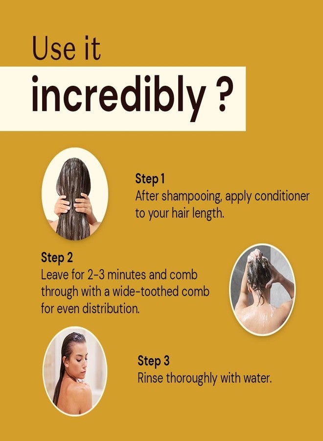 Atulya Keratin & Wheat Protein Hair Conditioner | Conditioner for Dry & Frizzy Hair | For Soft & Manageable Hair| Paraben, Mineral Oil & Silicone Free | Suitable for All Hair Types| 300 ml - Image 4