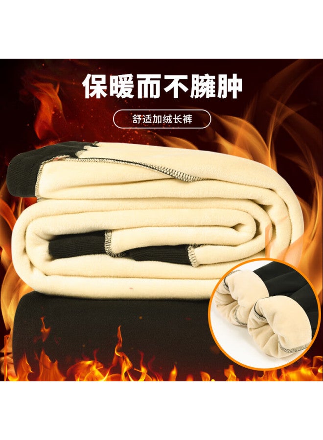 Tonlion Boys Fleece-lined Hoodie And Sweatpants Set Autumn Winter Thick Warm Outfit Black 120