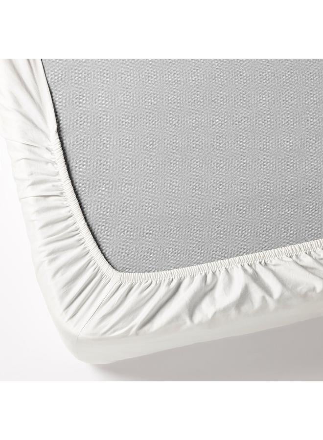 erorex Fitted sheet, white, 180x200 cm - Image 4