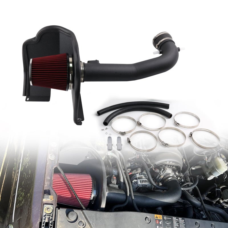 BAGARAATAN Cold Air Intake System Heat Shield for 20142019 ChevyGMCCadillac 53L 62L V8 Silverado 1500 Suburban Tahoe Sierra 1500 Yukon Yukon Denali Escalade Black - Image 3