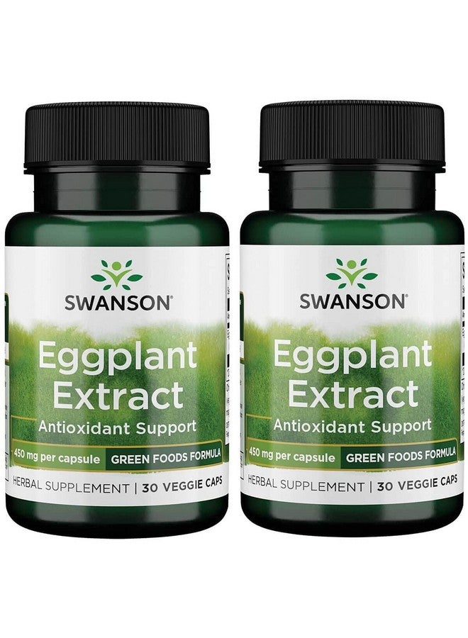 Swanson Eggplant Extract 20:1 450 Milligrams 30 Veg Capsules (2 Pack) - Image 1