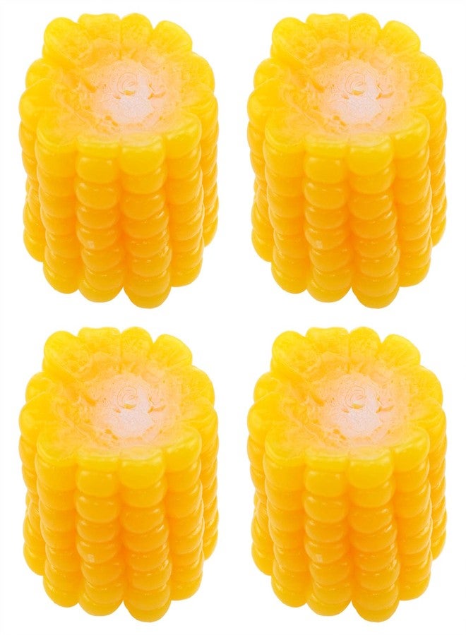 Dsjnf Simulated Corn 1.77x1.18 inches Artificial Corn Model Decoration Realistic Food Props Suitable for Photo Offices Families Exhibition Rooms Hotels 4PCS - Image 1