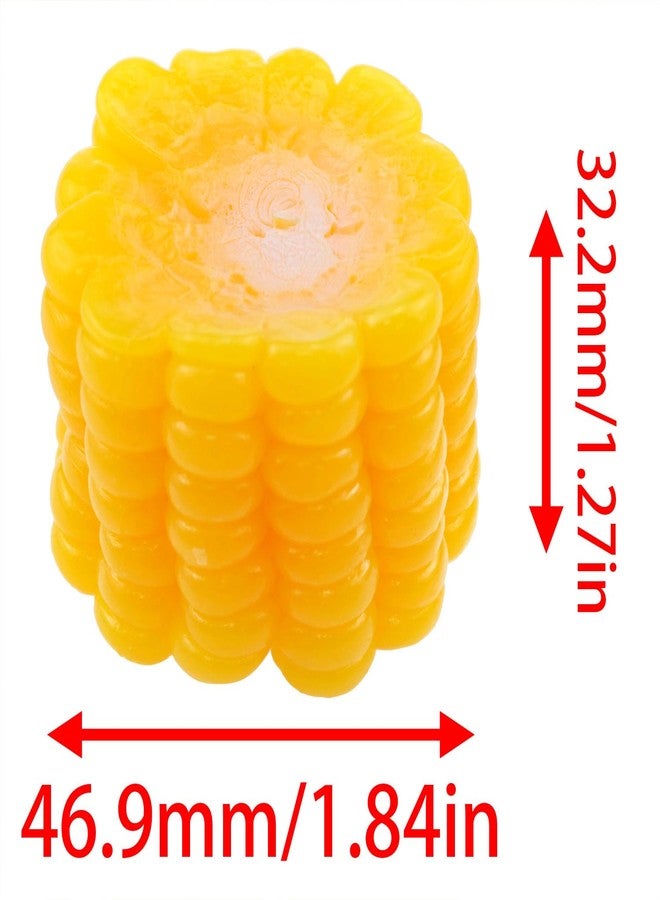 Dsjnf Simulated Corn 1.77x1.18 inches Artificial Corn Model Decoration Realistic Food Props Suitable for Photo Offices Families Exhibition Rooms Hotels 4PCS - Image 3