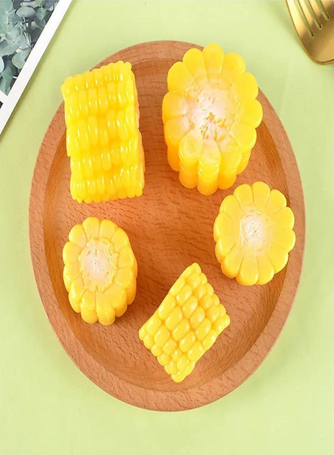 Dsjnf Simulated Corn 1.77x1.18 inches Artificial Corn Model Decoration Realistic Food Props Suitable for Photo Offices Families Exhibition Rooms Hotels 4PCS - Image 4