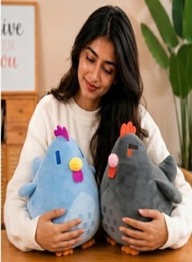 TechMax Solution Unique Stuffed Hen Figure, Delightful Chicken Plush Pillow, Soft Playtime Farm Toy Companion for Kids - Image 3