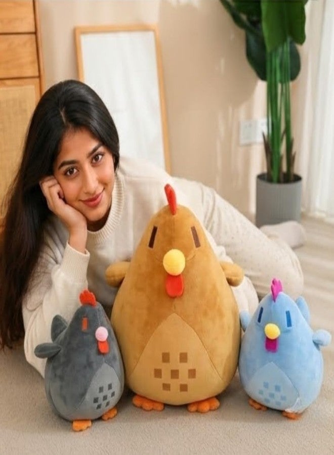 TechMax Solution Unique Stuffed Hen Figure, Delightful Chicken Plush Pillow, Soft Playtime Farm Toy Companion for Kids - Image 4