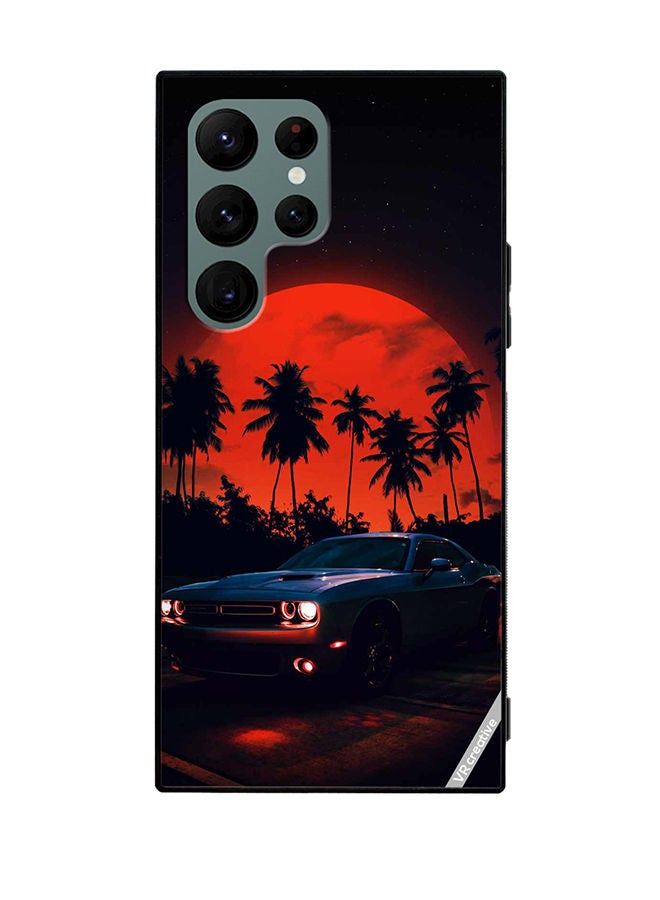 VR CREATIVE Protective Case Cover For Samsung Galaxy S22 Ultra 5G Vint Car Design Multicolour - Image 1