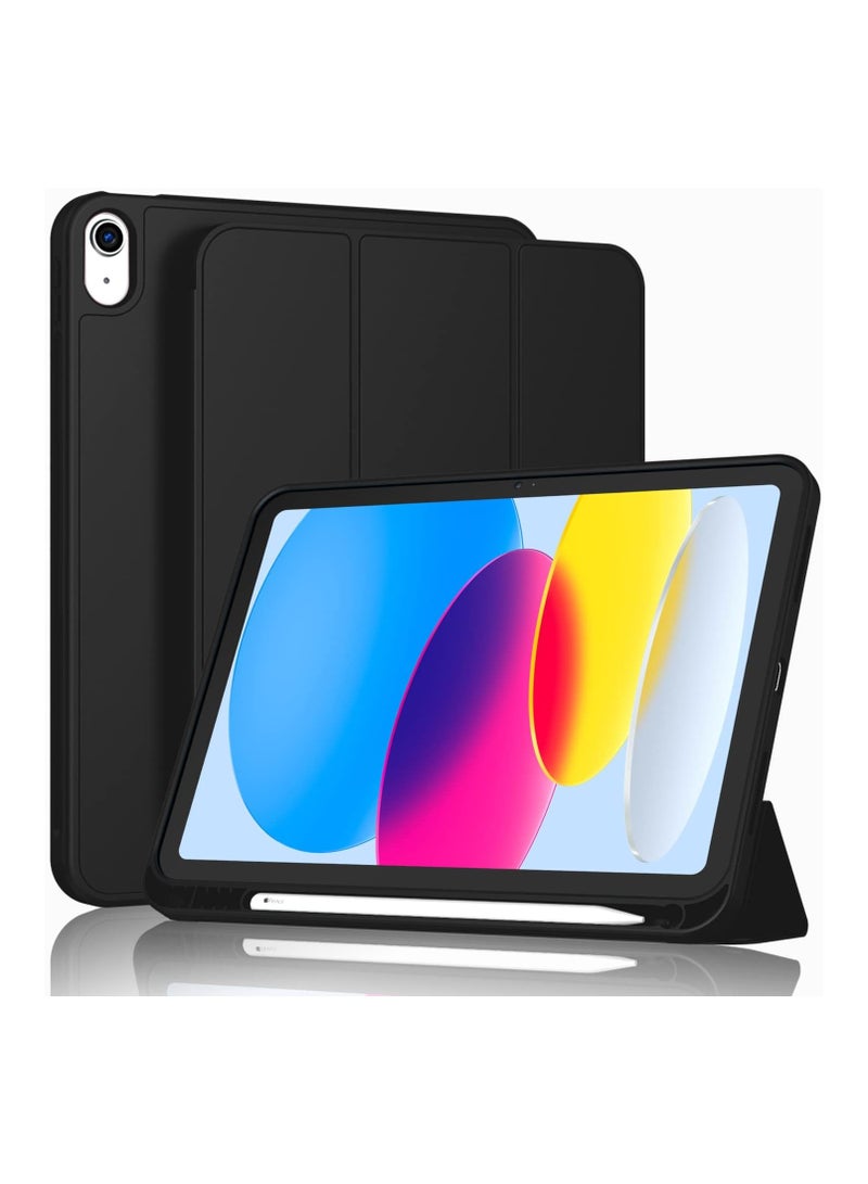 iPad 10th Generation 10.9 inch 2022 Case Flip Cover with Magnetic Closure Auto Wake/Sleep funtion having Pencil holder Slot  - Image 1
