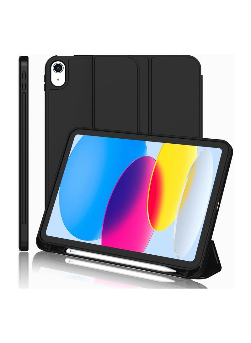 iPad 10th Generation 10.9 inch 2022 Case Flip Cover with Magnetic Closure Auto Wake/Sleep funtion having Pencil holder Slot  - Image 2
