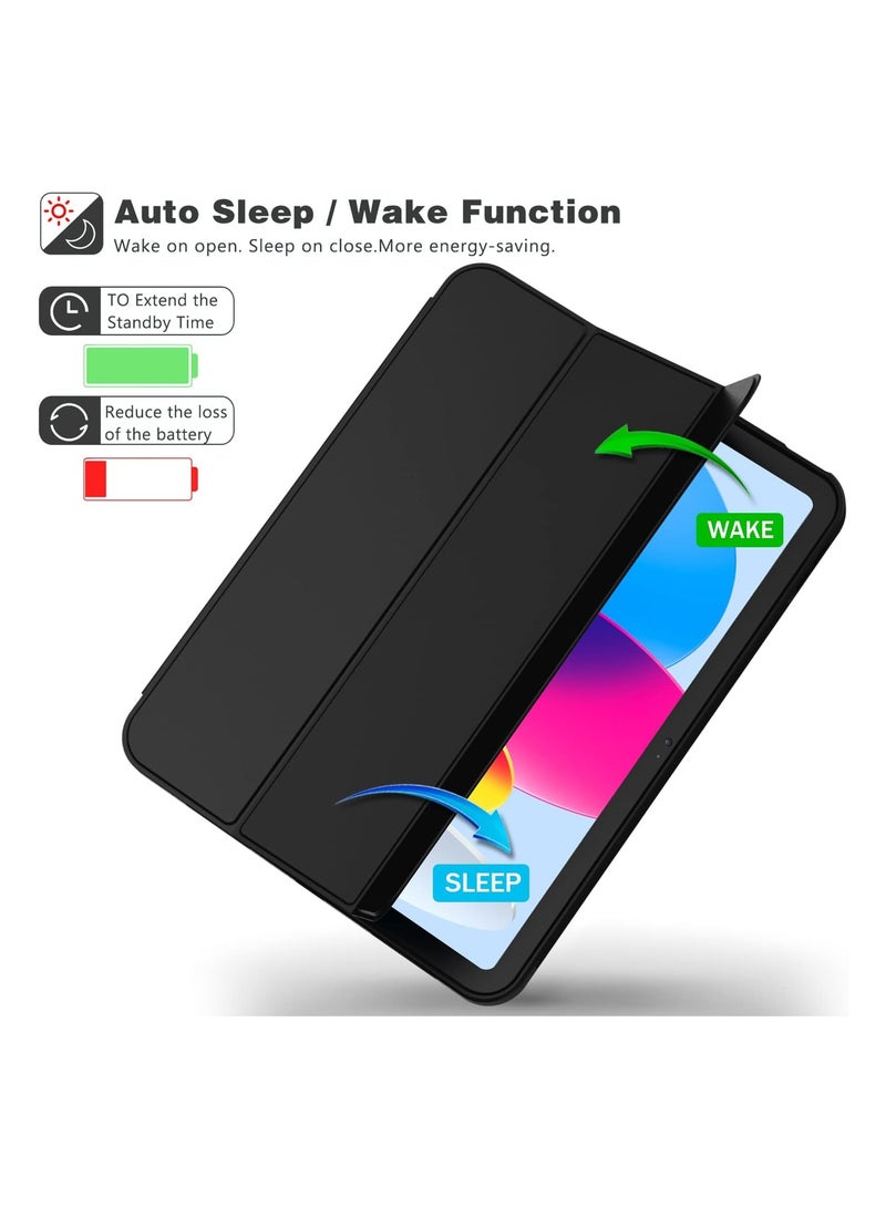 iPad 10th Generation 10.9 inch 2022 Case Flip Cover with Magnetic Closure Auto Wake/Sleep funtion having Pencil holder Slot  - Image 3