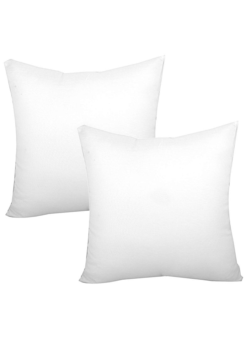 Kuber Industries Kuber Industries Plain 2 Piece Cotton Cushion Filler Set 1574x1574 White Standard CTKTC02180  - Image 1