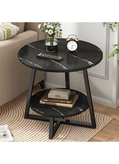 Generic SUPAAR Small Round Table, Solid Wood Double Sofa Side Table (60x60cm), Balcony/terrace Leisure Table, Bedroom Bedside Table  - Image 3
