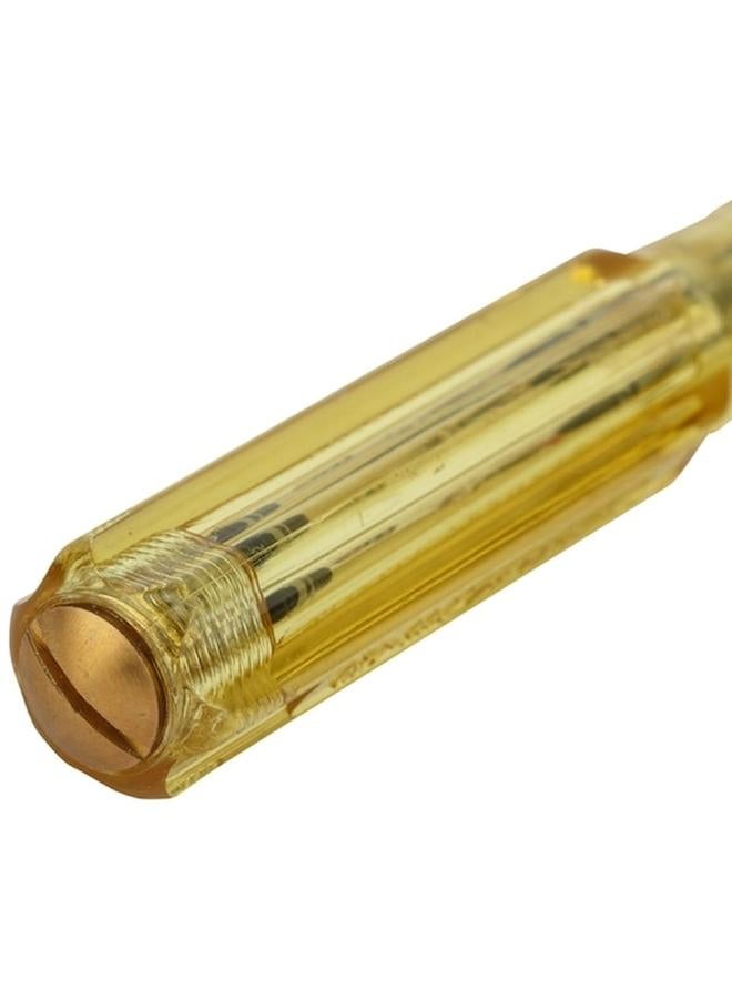 Stanley 100-500V High Grade Chrome Vanadium Spark Detecting Screwdriver Yellow and Silver 66-120  - Image 5