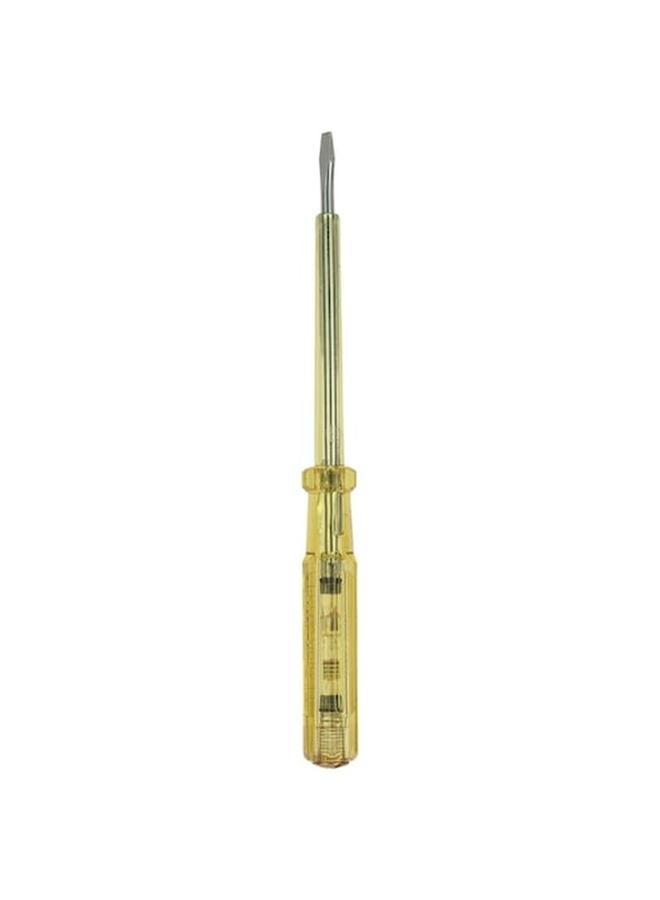 Stanley 100-500V High Grade Chrome Vanadium Spark Detecting Screwdriver Yellow and Silver 66-120  - Image 2