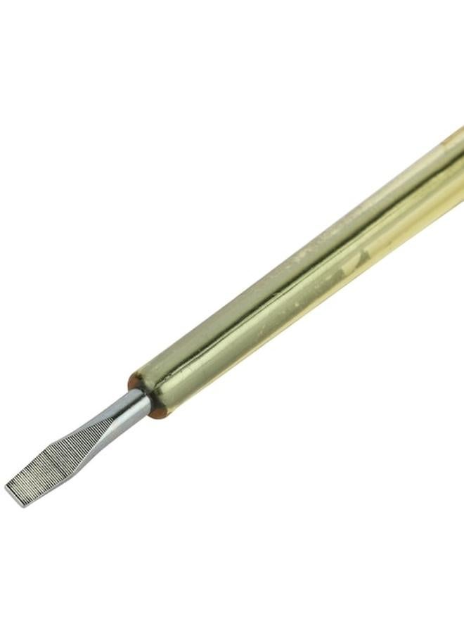 Stanley 100-500V High Grade Chrome Vanadium Spark Detecting Screwdriver Yellow and Silver 66-120  - Image 4