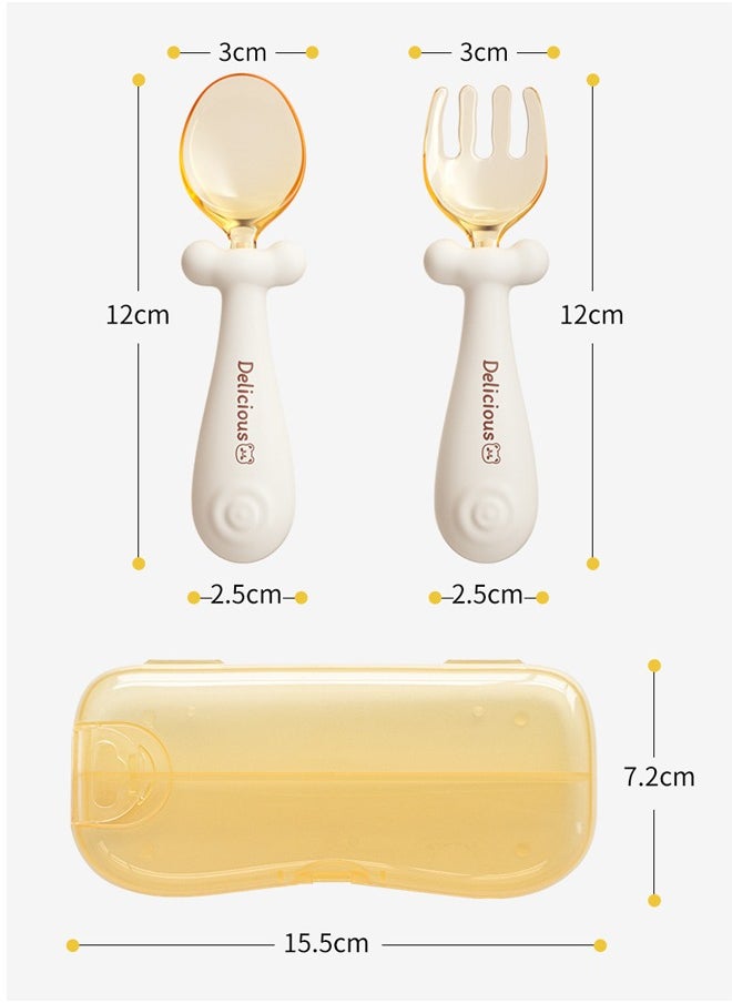 2 قطعة طقم ملاعق أطفال، ملعقة تدريب سيليكون للأطفال، طقم أدوات مائدة للأطفال الصغار سهلة الإمساك مع حقيبة حمل، آمنة وصديقة للبيئة وخالية من مادة Bpa، مناسبة للأطفال من عمر 6 أشهر فما فوق - pzsku/Z16CA05F3087F1EE194ACZ/45/_/1726548421/d13dfcde-c192-4878-852a-5b2d7ccf9564