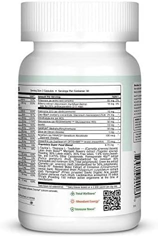 Maxi Health فيتامينات متعددة للنساء 50 عامًا فما فوق - فيتامينات يومية للنساء فوق 50 مع فيتامين ب12 أ د ج زنك مغنيسيوم - المزيد من الطاقة دعم المناعة القلب - فيتامينات متعددة للنساء - غير معدلة وراثيًا - 60 كبسولة - Image 2