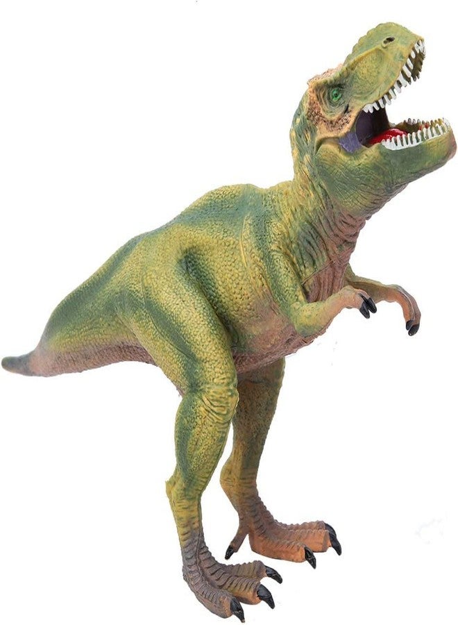 BAREPEPE Realistic T Rex Dinosaur Animal Figure for Kids Real Textured Dinosaurs Toy (Green Tyrannosaurus (16F)) - Image 1