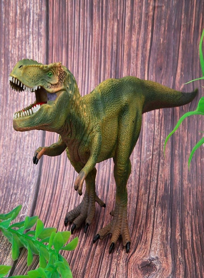 BAREPEPE Realistic T Rex Dinosaur Animal Figure for Kids Real Textured Dinosaurs Toy (Green Tyrannosaurus (16F)) - Image 3