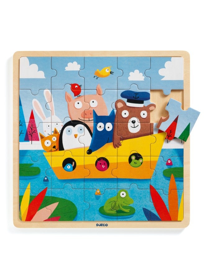 DJECO Wooden Puzzle - Boat