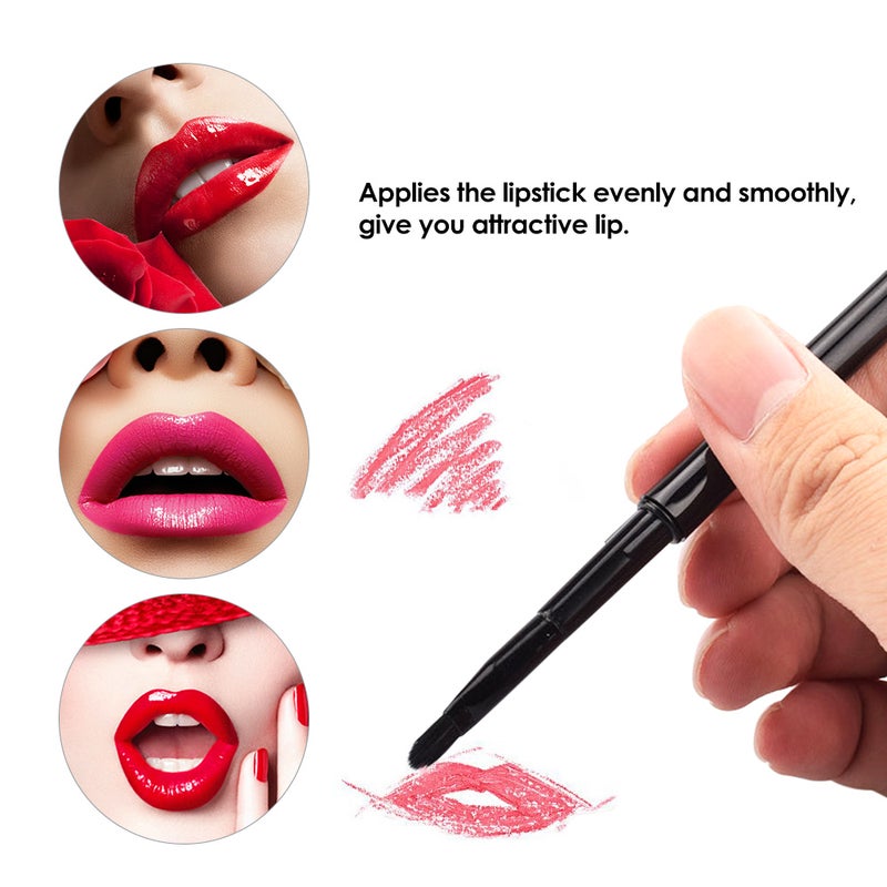 12Pcs Mini Lip Brush Makeup Brush Eyeliner Lipstick Applicators Brushes Cosmetic Brush - Image 2