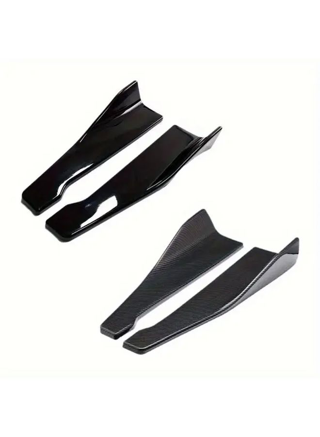1 Pair Bright Black Car Corner Guards Front Rear Bumper Protectors Scratch Resistant PP Material Fit All Vehicles Easy Installation Durable Stylish Design Vehicle Protection Sleek Accessory High Quality - Image 4