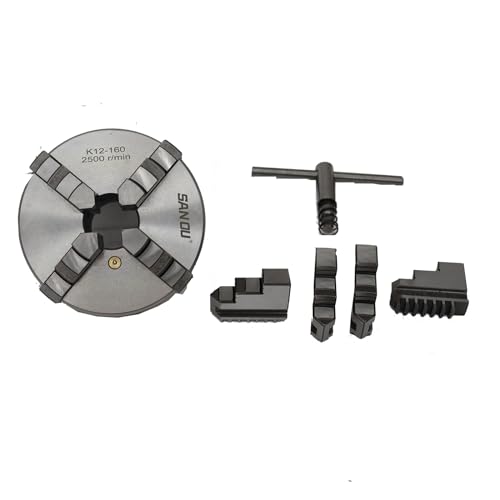 INTBUYING 4-Jaw Lathe Chuck K12-160 lathe chuck 160mm Metal chuck Self-centering Jaw for CNC Machine Tool and Accessories - Image 3