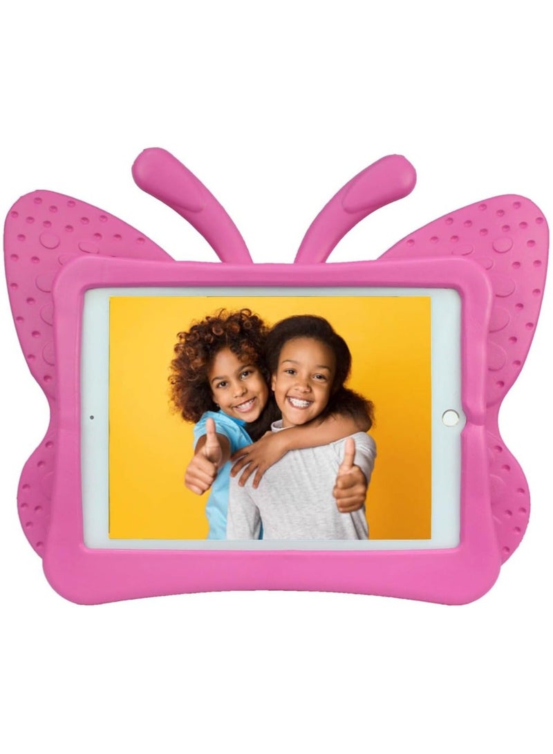 Raxoom Case, iPad Air 2 Case for Kids,Cute Butterfly Shockproof EVA Foam Super Protection Stand Cover for 9.7" iPad Air/Air 2 iPad 2017/2018 - Rose - Image 3