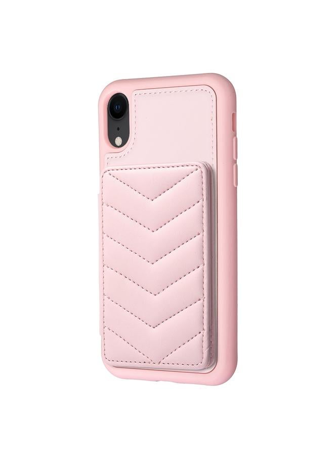 S-TOP Case For iPhone XR BF26 Wave Pattern Card Bag Holder Phone Case - Image 2