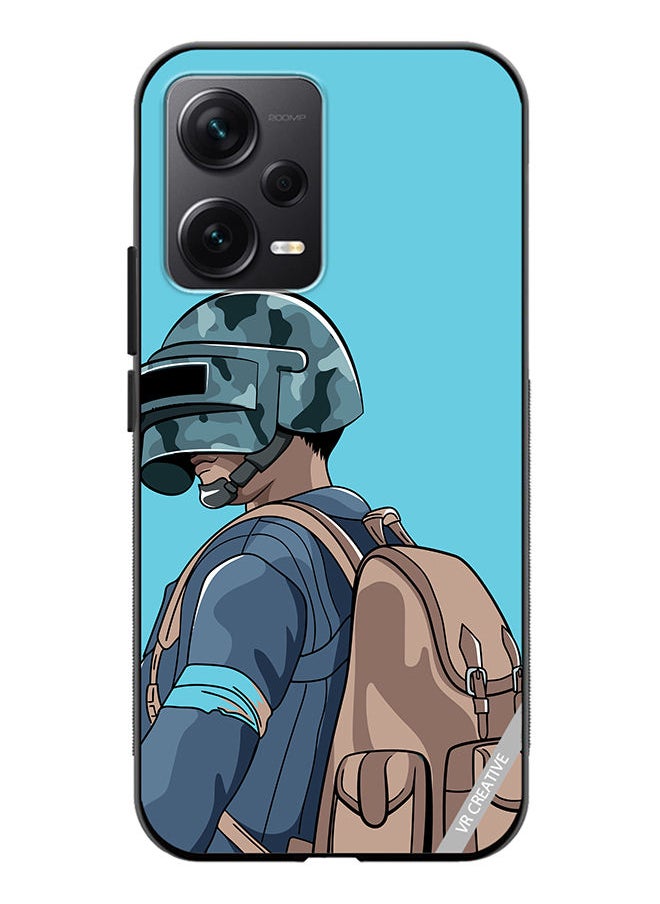 VR CREATIVE Protective Case Cover For Xiaomi Redmi Note 12 Discovery Helmet And In Military Uniform Design Multicolour  - Image 1