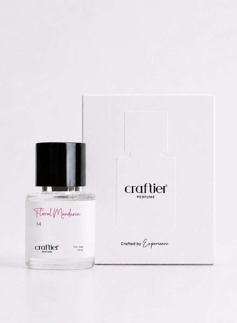 Craftier Perfume FLORAL MANDARIN - Inspired of-J'ADORE, Eau De Parfum for Women - 50ml, Long Lasting Floral Fragrance Upto 16 Hrs, Travel Size Women's Perfume - Image 2