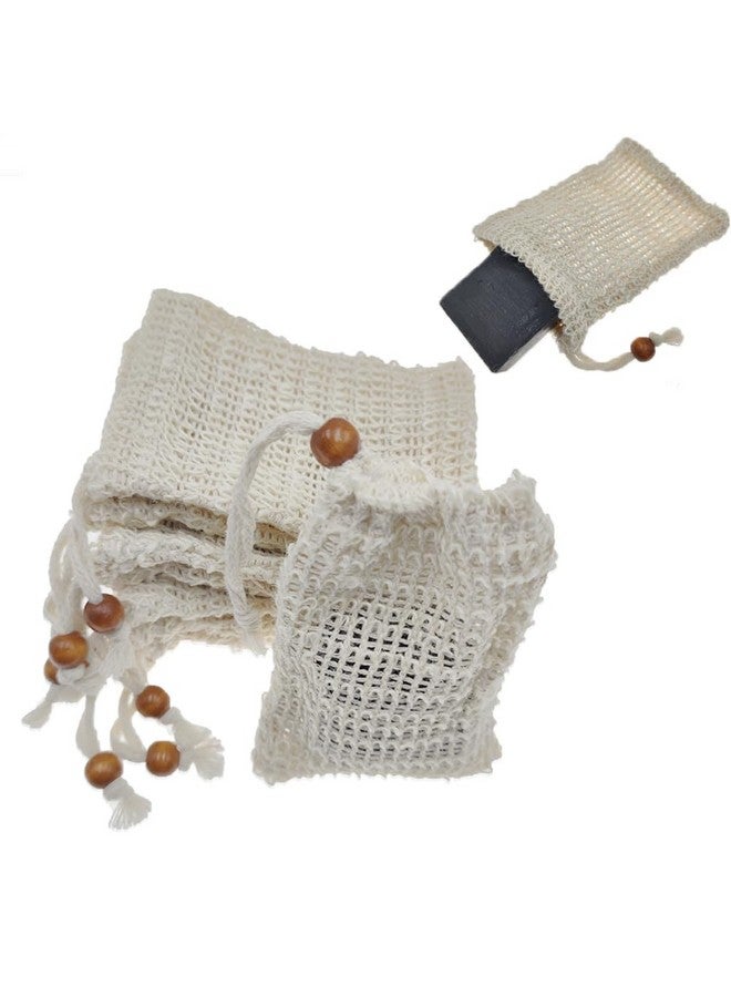 Sopurrrdy Opurrrdy Natural Sisal Soap Bag For Soap Bar 8Pcs Organic Soap Pouch For Exfoliating Lathers And Air Dry Soap Bar Shower Soap Saver Bag - Image 1