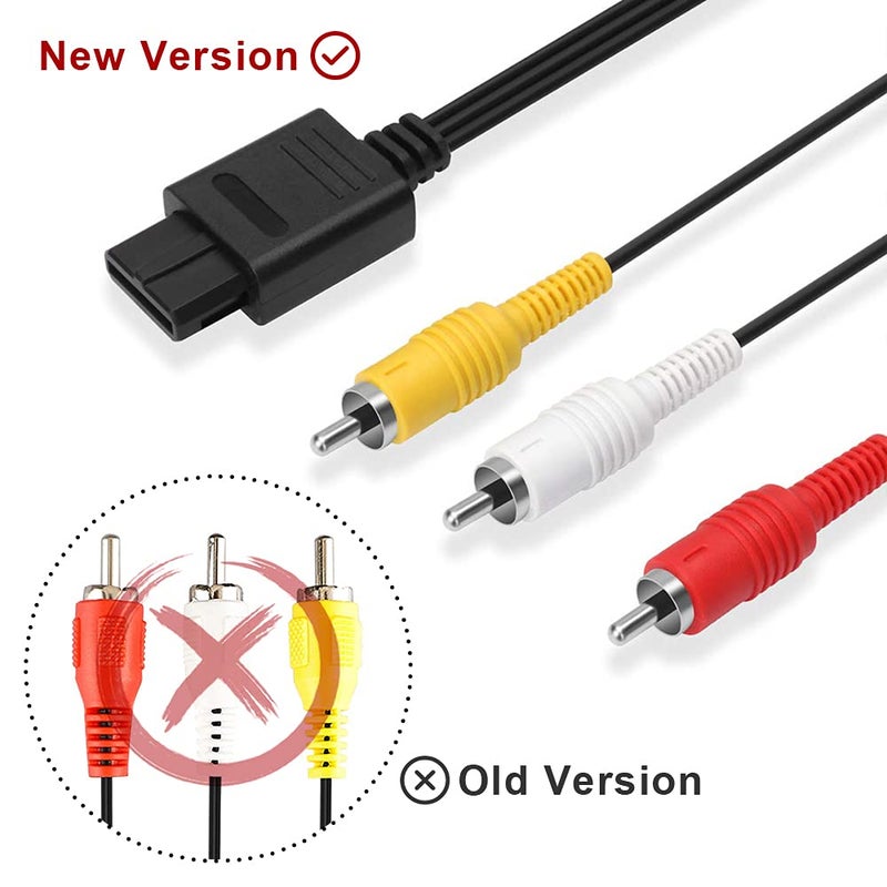 MUZHI N64 AV Cable, Audio Video AV Cable Cord for Nintendo 64 N64, Gamecube GC,Super Nintendo SNES, 2.5M/8.2FT - Image 2