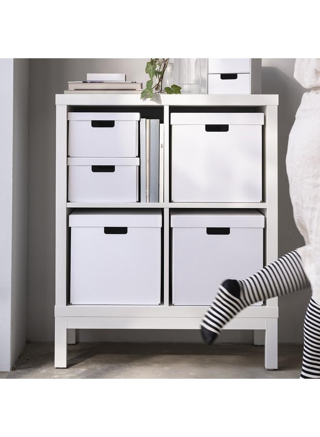 Zaboon Storage Box With Lid, White, 32X35X31 Cm - Image 3