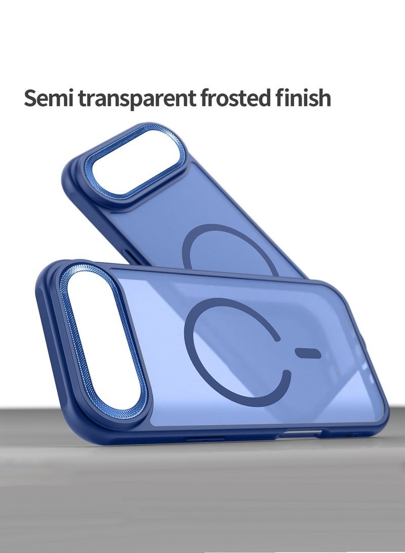 ELTRAZONE iPhone Air 5G 2025 Hard Silicone Hybrid Translucent Case | Slim Stylish Magnetic MagSafe Compatible Shockproof Protective Phone Cover (MCMPMN) – Navy Blue - Image 4