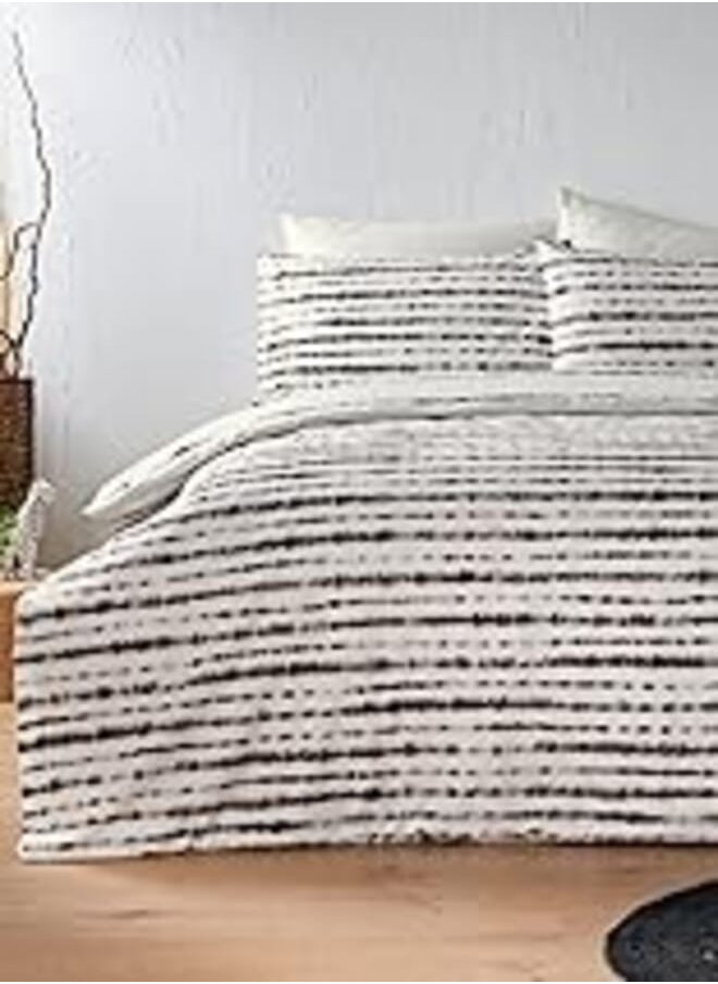 Matalan Matalan Cotton Tie Dye Rich Duvet Cover, 200 cm x 200 cm Size, Black 