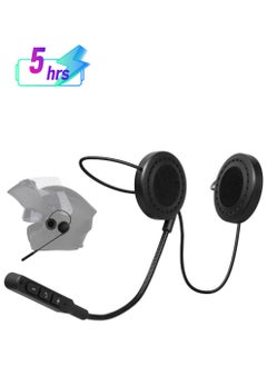 SYOSI, Motorbike Helmet Bluetooth 5.0 Headset with Stereo Sound Quality Waterproof Motorcycle Helmet Speaker for Riding, Skiing Sport Outdoor