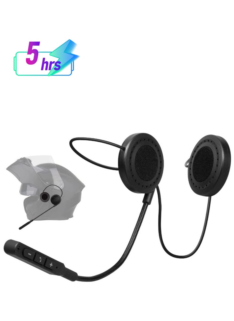 Generic - SYOSI, Motorbike Helmet Bluetooth 5.0 Headset with Stereo Sound Quality Waterproof Motorcycle Helmet Speaker for Riding, Skiing Sport Outdoor - Image 1