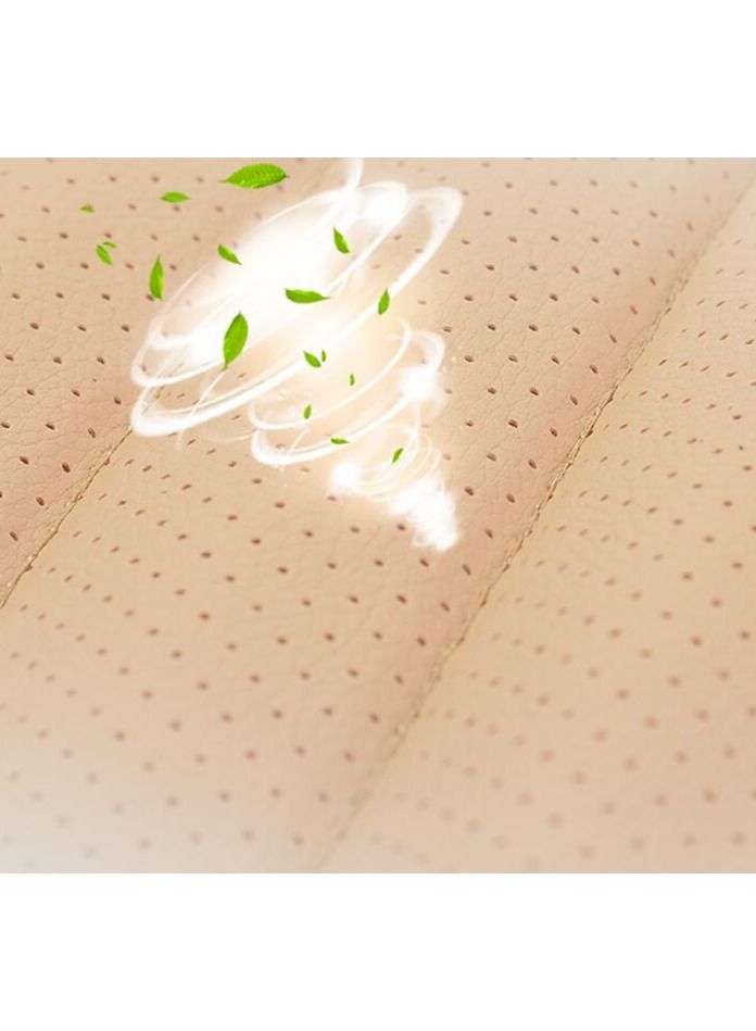 DUNISO 2 pcs Front Car Seat Covers  With Storage Pouch Faux Leather Protectors for Front Seats Waterproof and Anti-Slip Cushions  Wrap Around The Bottom Fits Most of Vehicles - Image 4