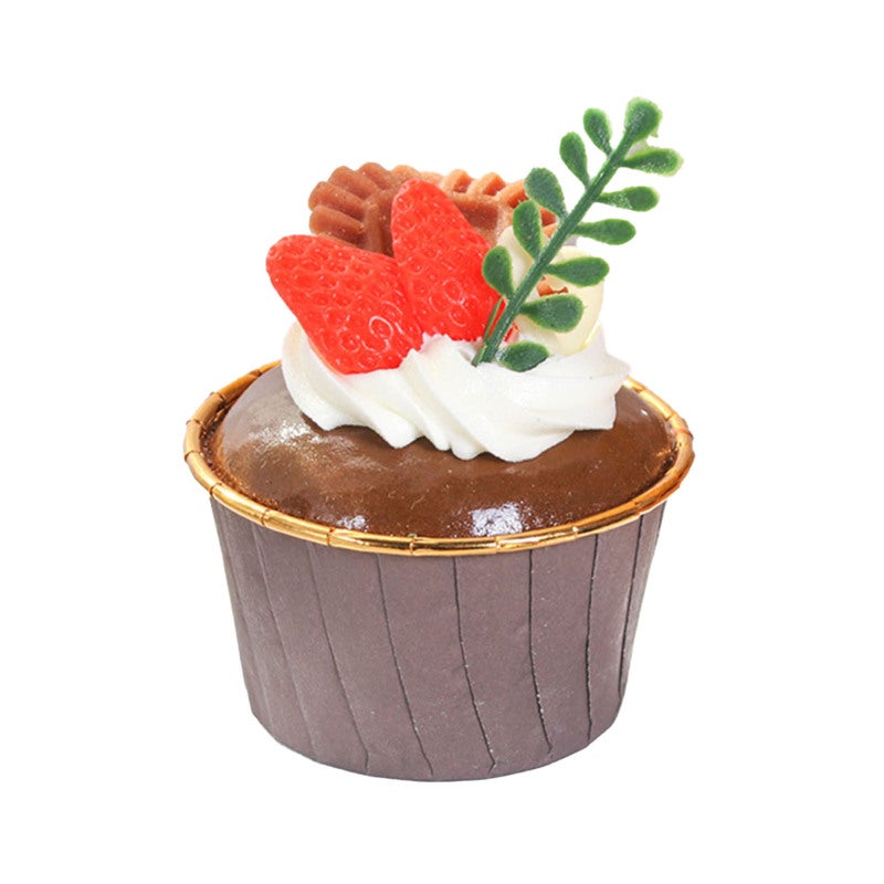 Artificial Cupcake: 1PC Premium PU & PVC Material High Realism - Fine Craftsmanship Fake Cupcake for Kitchen Decoration, Bakery Decor, Photo Props - Image 4