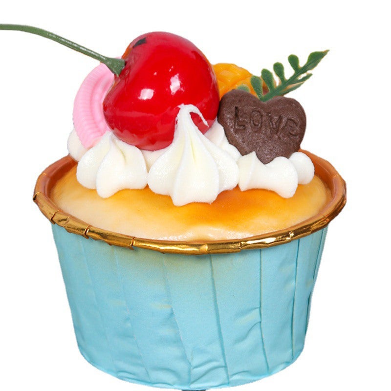 Artificial Cupcake: 1PC Premium PU & PVC Material High Realism - Fine Craftsmanship Fake Cupcake for Kitchen Decoration, Bakery Decor, Photo Props - Image 2
