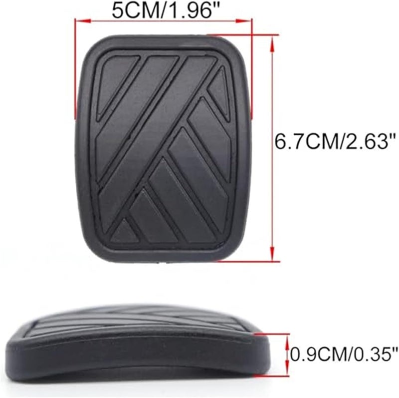 Wivplex Rubber Brake and Clutch Pedal Pad Covers - Image 5