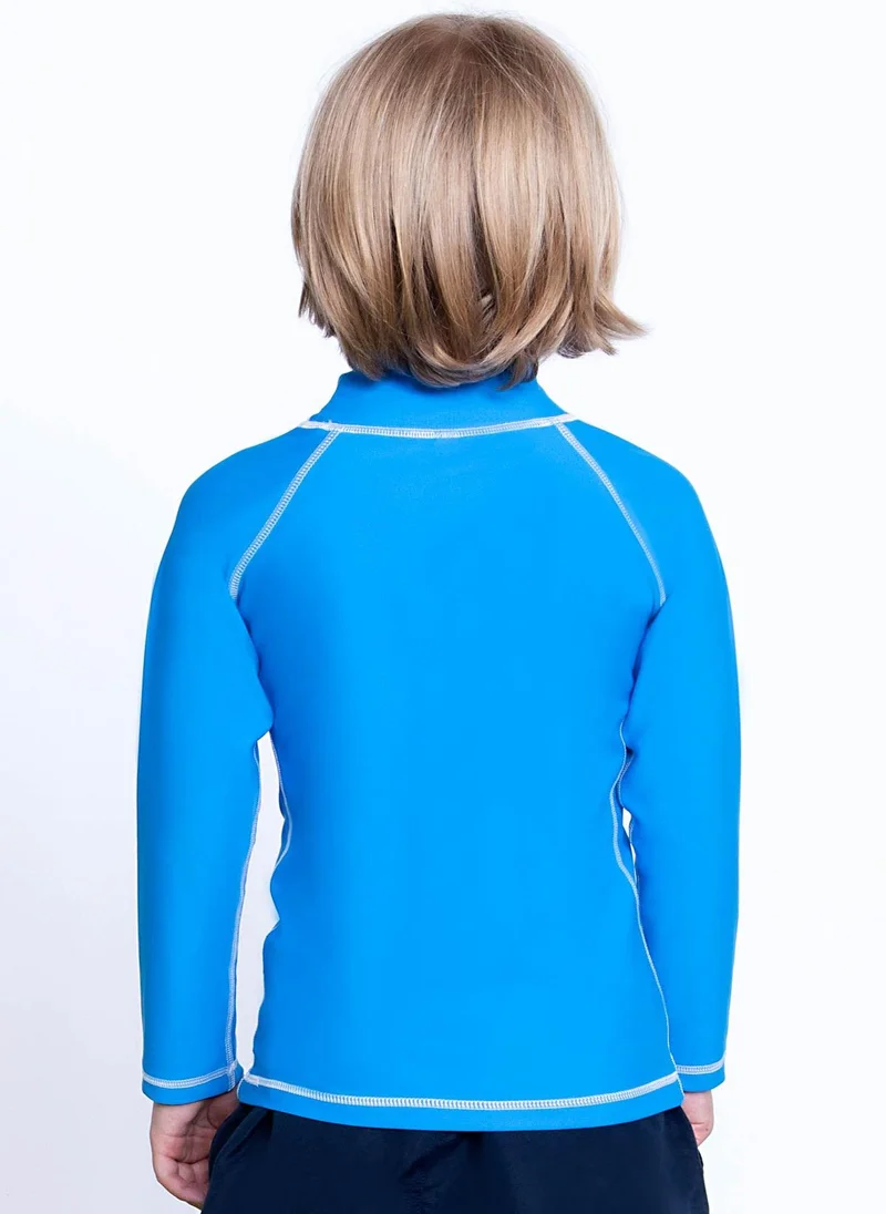 كويجا صن وير COEGA Unisex Kids Rashguard Long Sleeve - Blue