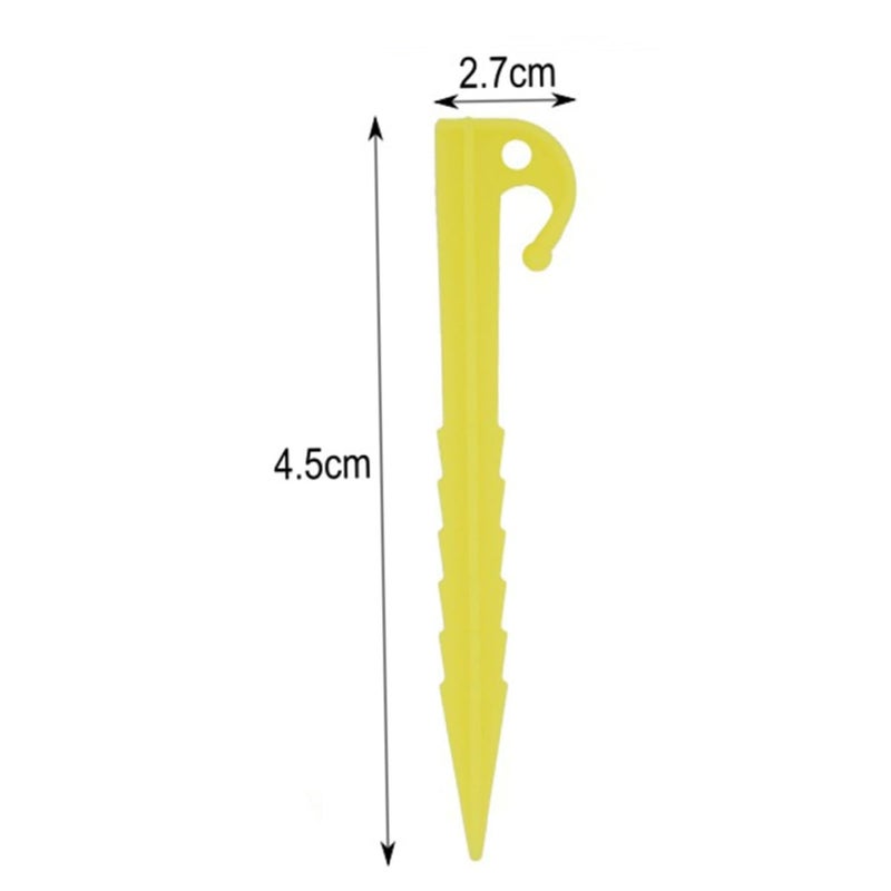 10Pcs Plastic Tent Pegs Lightweight Hardened Stakes For Camping Tarp Shelter Outdoor Awning Accessories - Image 3