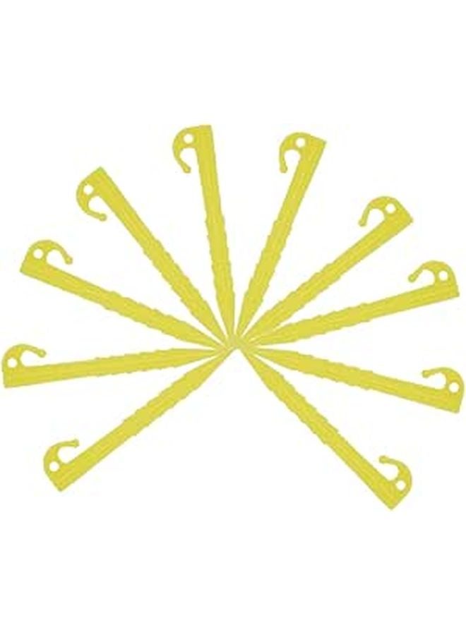 10Pcs Plastic Tent Pegs Lightweight Hardened Stakes For Camping Tarp Shelter Outdoor Awning Accessories - Image 1