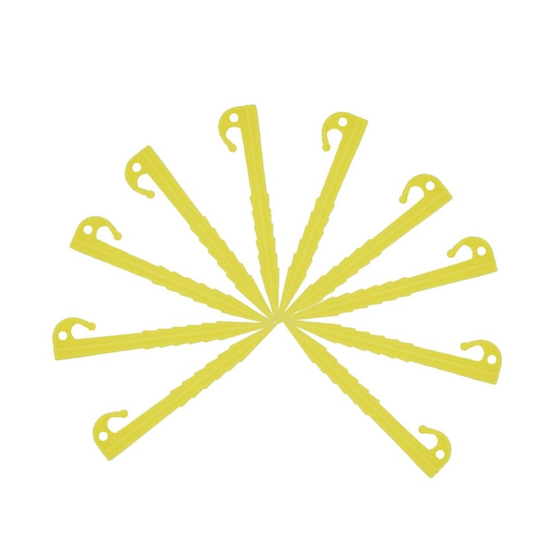 10Pcs Plastic Tent Pegs Lightweight Hardened Stakes For Camping Tarp Shelter Outdoor Awning Accessories - Image 2
