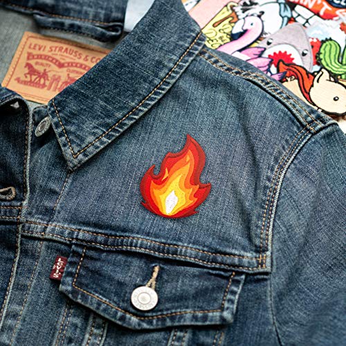 Winks For Days It's Fire Embroidered Iron-On Patch - Image 2