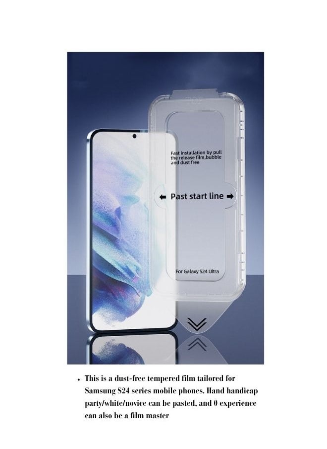 Color Fans Samsung Galaxy S24 Privacy Screen Protector (2024 Dust-Free Install), Full Coverage Anti Spy Private Tempered Glass Film, Bubble Free  - Image 4